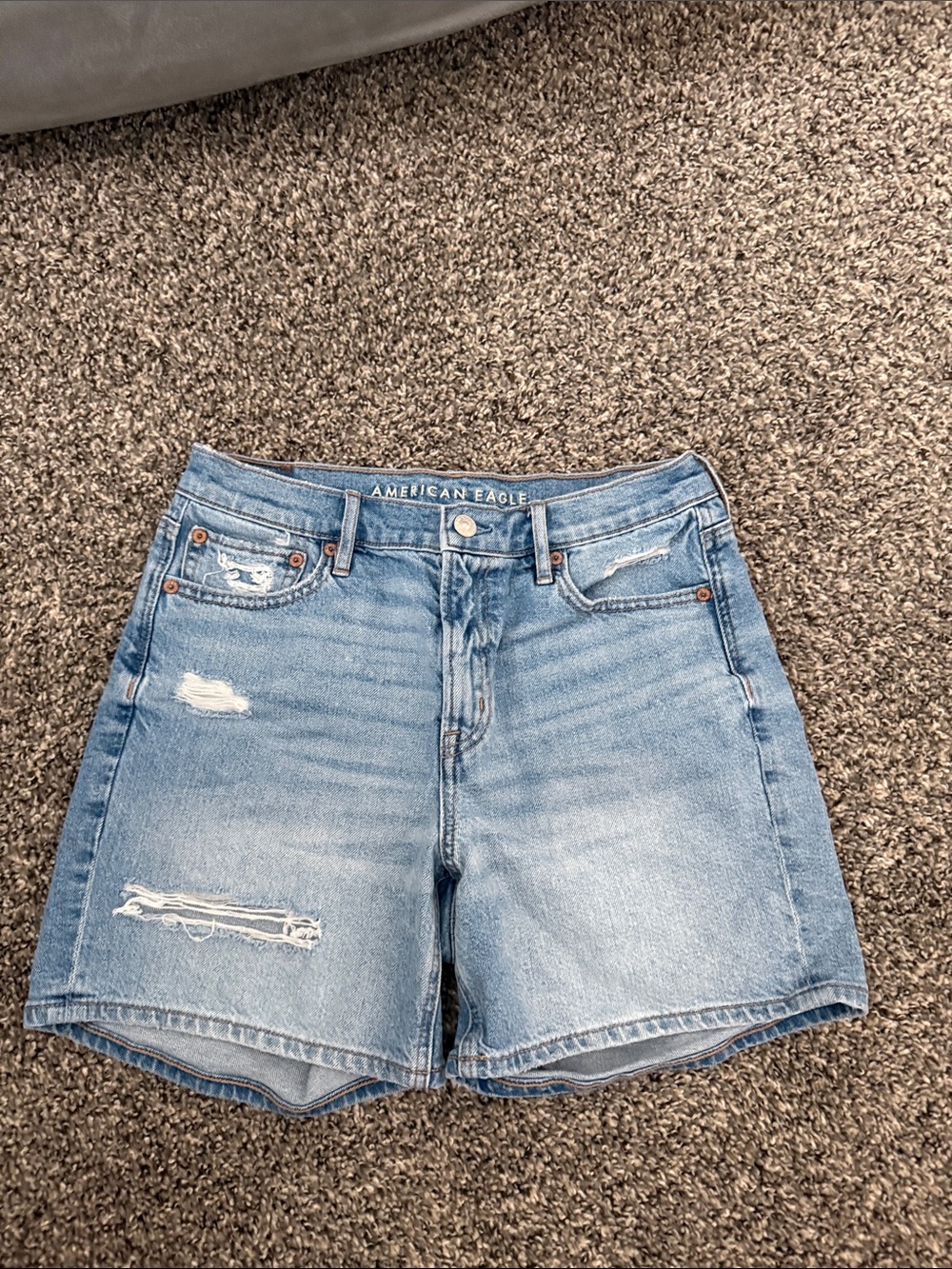American Eagle Outfitters Light Wash Relaxed Short